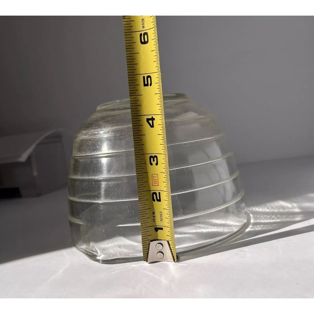 VTG WESTINGHOUSE‎ PYREX CLEAR GLASS BEEHIVE BOWL SPOUT  # 6 - Picture 6 of 8